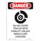 Signmission Safety Sign, OSHA Danger, 10" Height, Do Not Enter Trailer, Portrait OS-DS-D-710-V-1136 - alternate 1